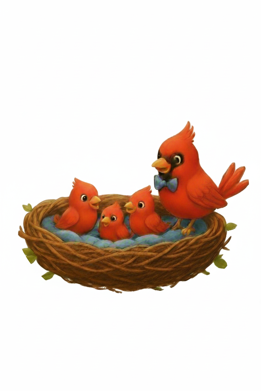 Little Cardinals Nest Logo